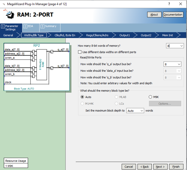 Рис.22 Окно задания режима тактирования модуля памяти